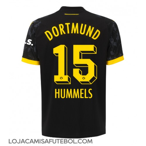 Camisa de Futebol Borussia Dortmund Mats Hummels #15 Equipamento Secundário 2023-24 Manga Curta